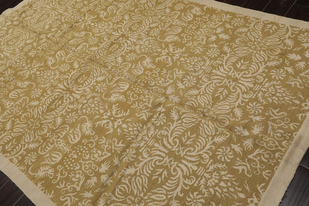 5’11” x 8’10" Lapchi Hand Knotted Wool & Silk Loop Pile Fandago Tibetan Area Rug