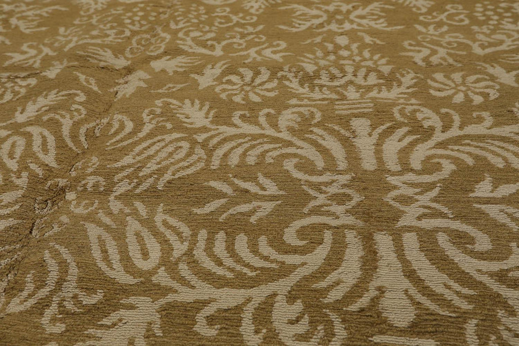 5’11” x 8’10" Lapchi Hand Knotted Wool & Silk Loop Pile Fandago Tibetan Area Rug