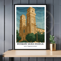 Affiche Mosquée Saïda Khadija | Poster Ain Témouchent | Affiche Algérie