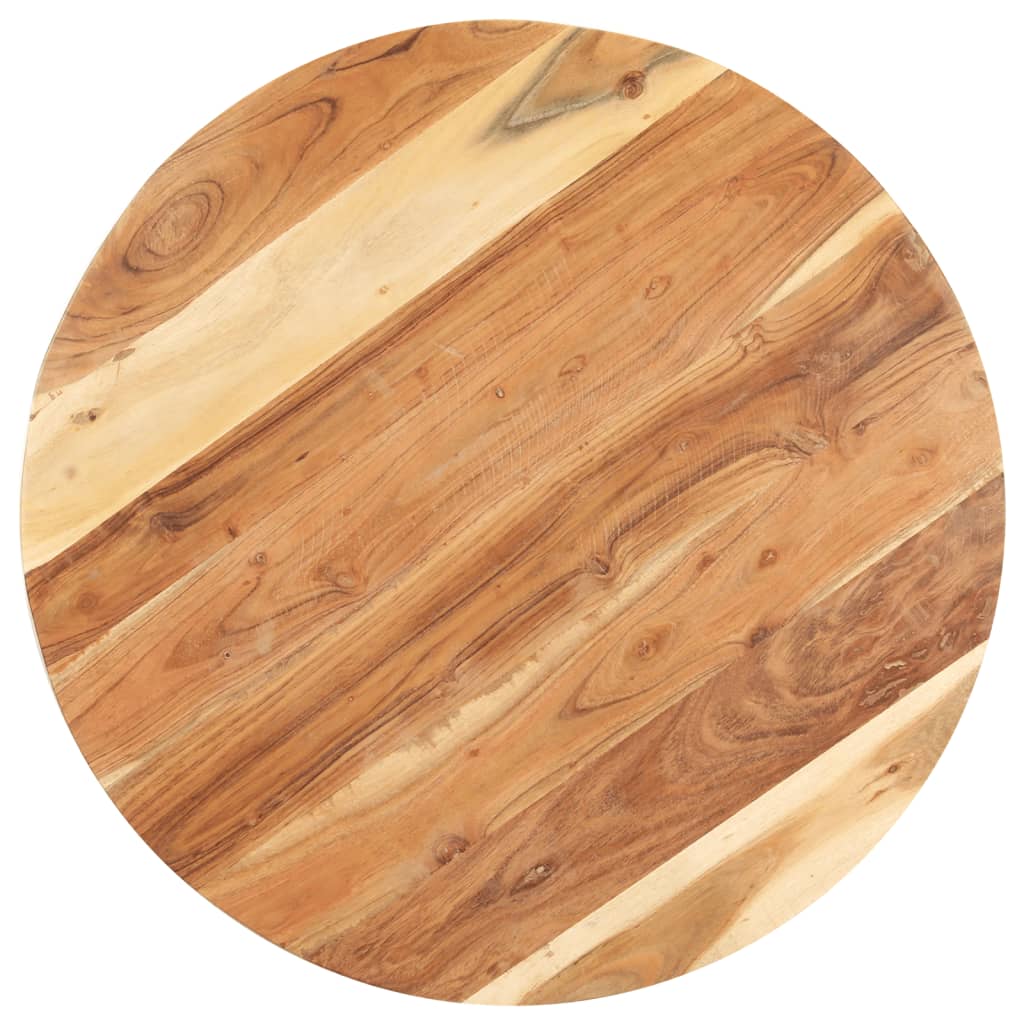 vidaXL Side Table 26.8"x26.8"x22" Solid Acacia Wood