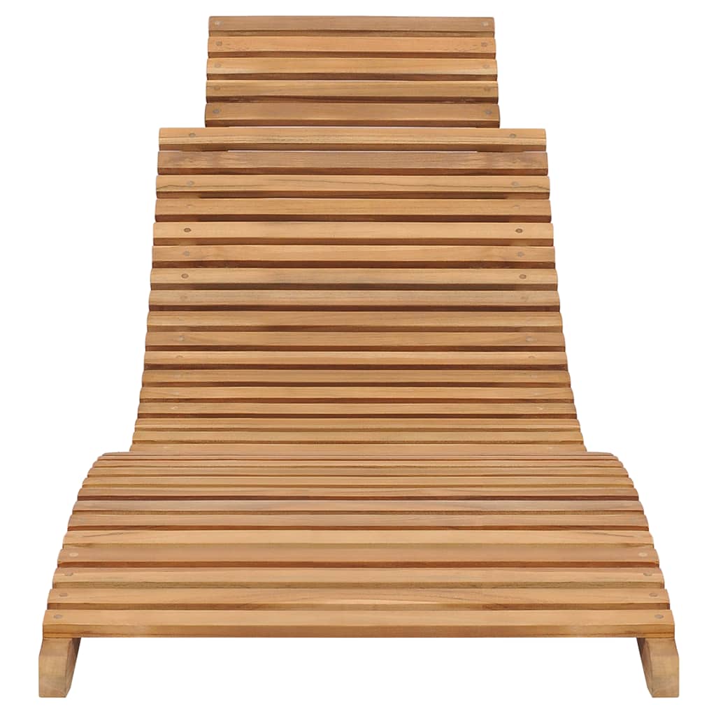 vidaXL 3 Piece Folding Patio Lounge Set Solid Teak Wood