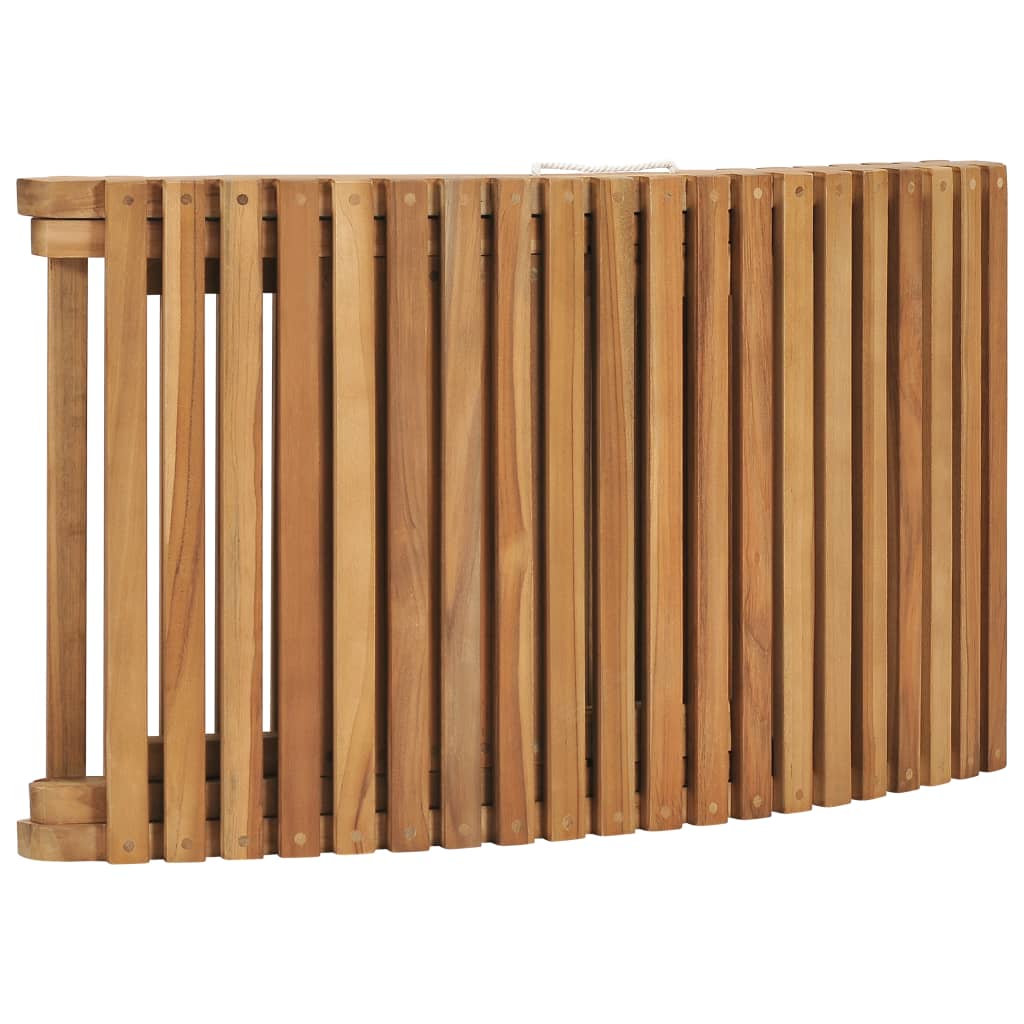 vidaXL 3 Piece Folding Patio Lounge Set Solid Teak Wood