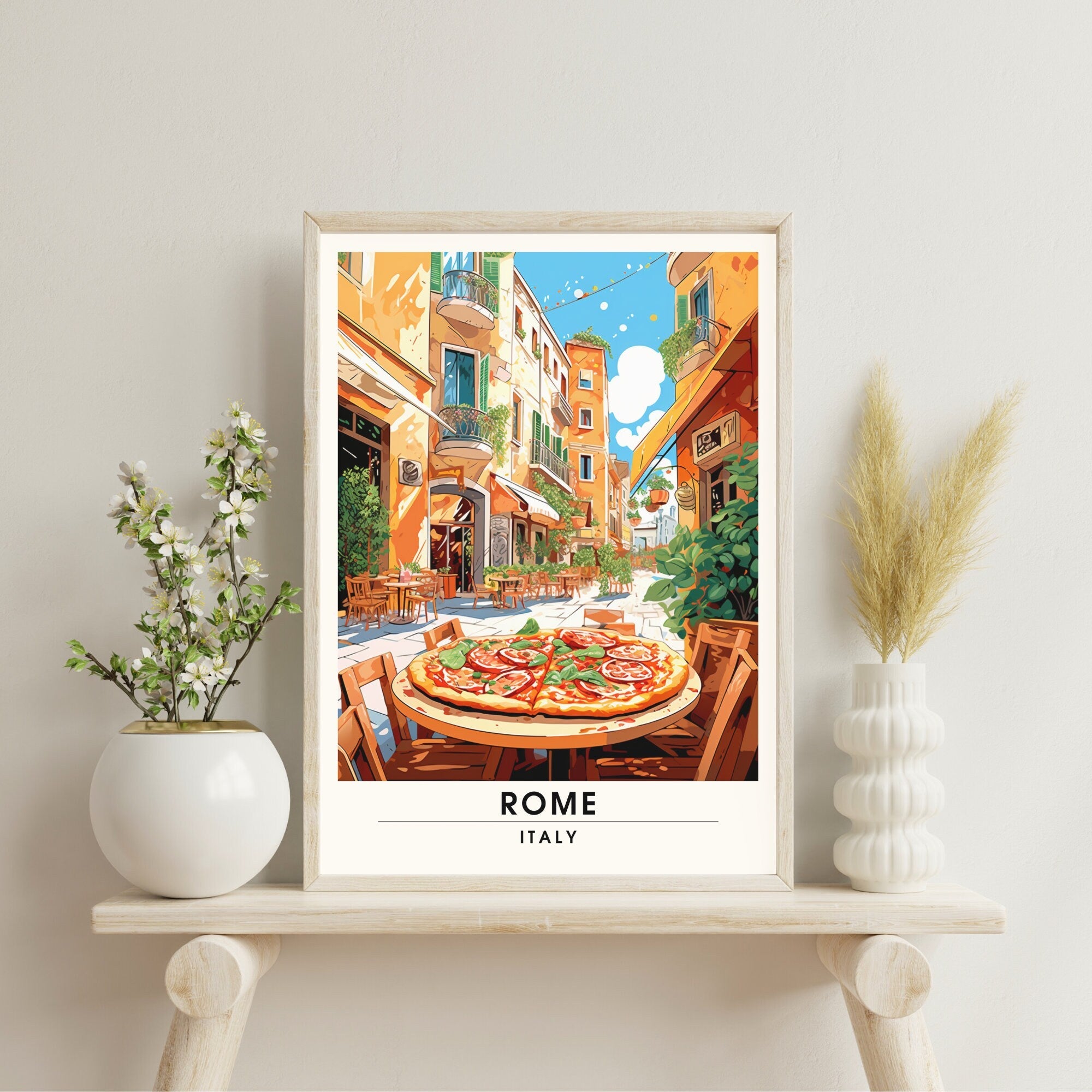 Affiche Rome | impression de voyage Rome  | Impression Rome | Affiche Italie | Affiche Restaurent