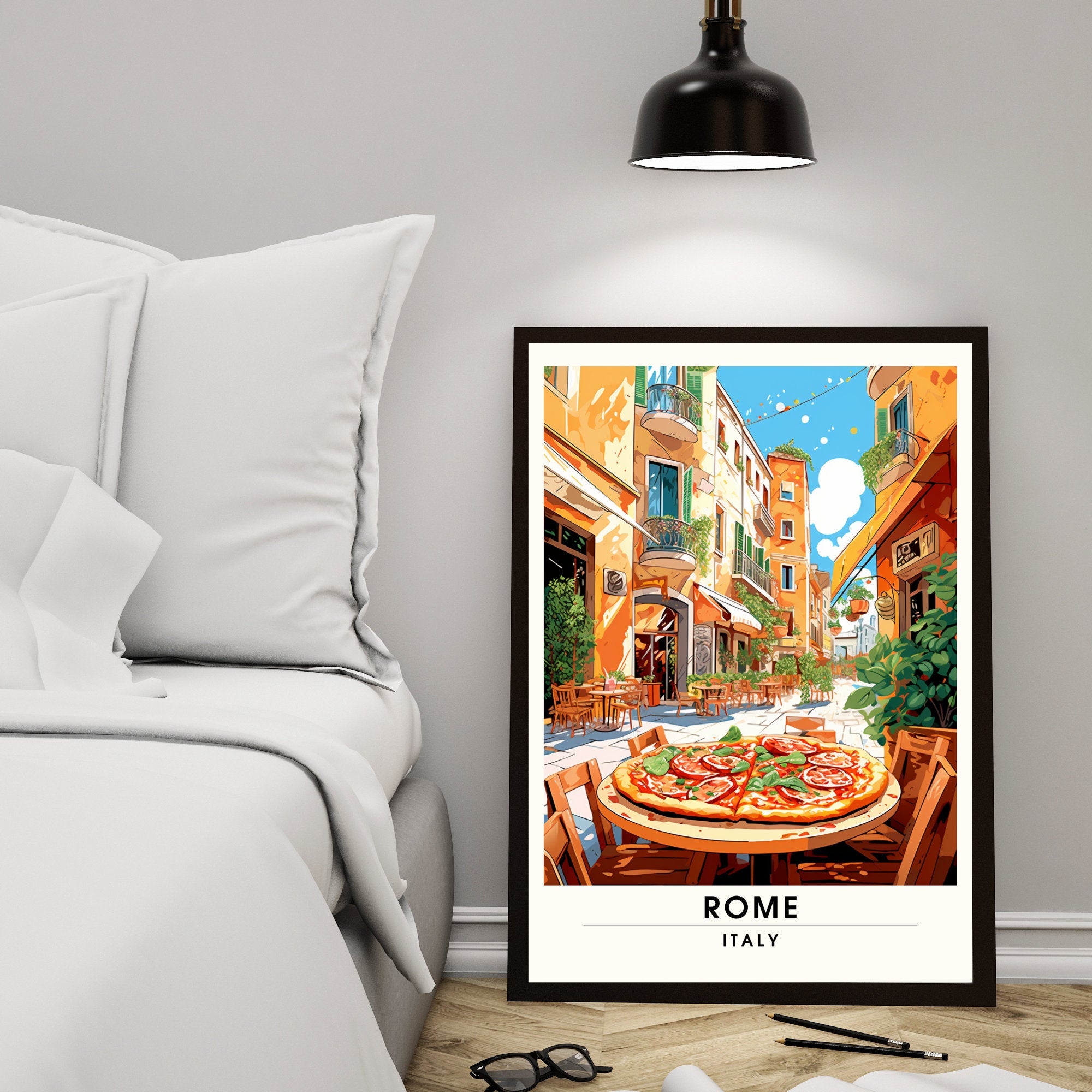 Affiche Rome | impression de voyage Rome  | Impression Rome | Affiche Italie | Affiche Restaurent